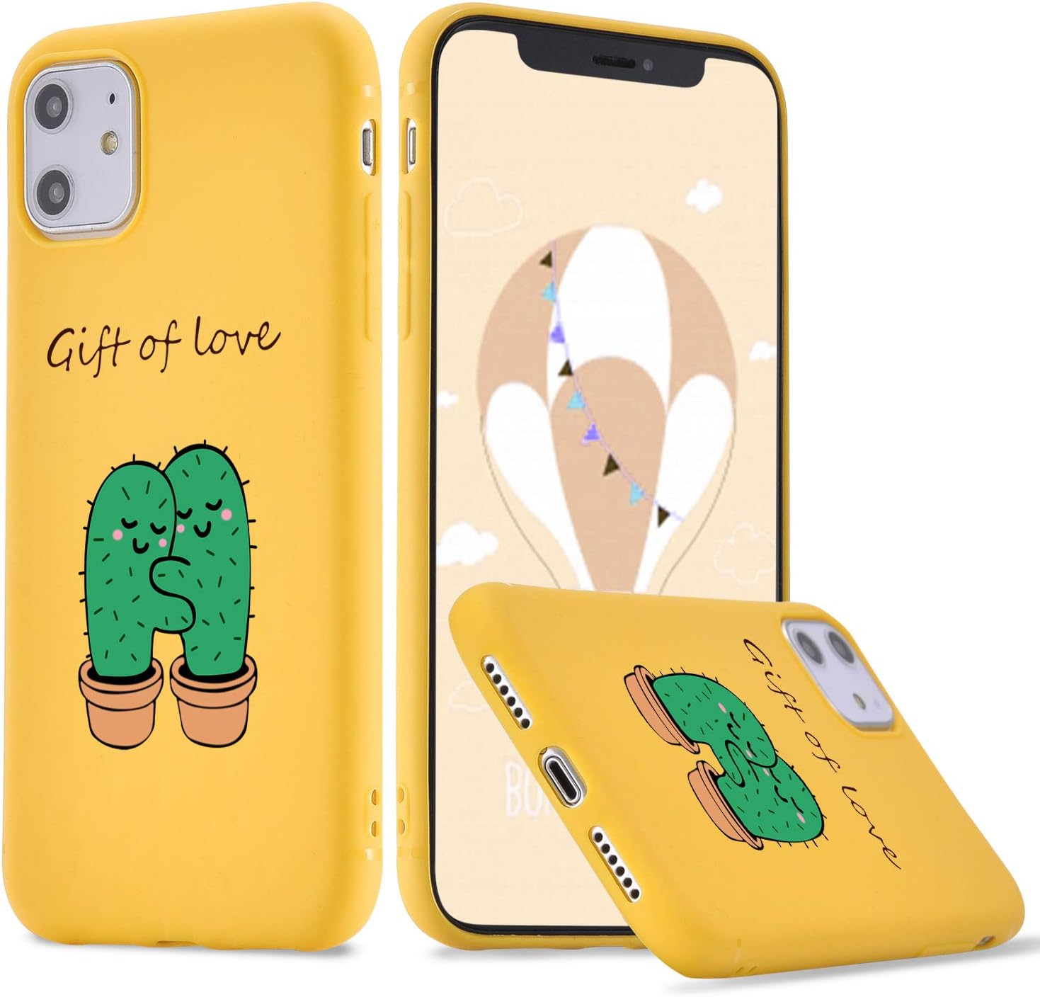 Amazon Com Lugeke Cactus Phone Case For Iphone 6 Iphone 6s Cute Plants Patterned Cactus Design Case Cover Soft Tpu Cover Flexible Ultra Slim Anti Stratch Bumper Protective Girly Phonecase Love Cactus