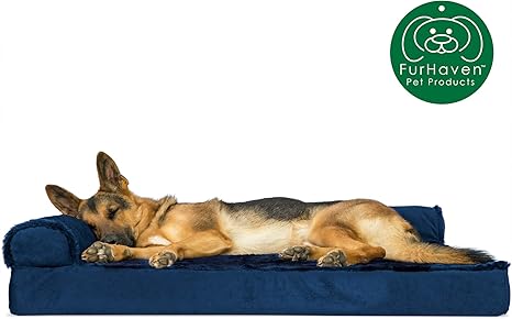 Amazon Com Furhaven Pet Dog Bed Deluxe Orthopedic Plush Faux
