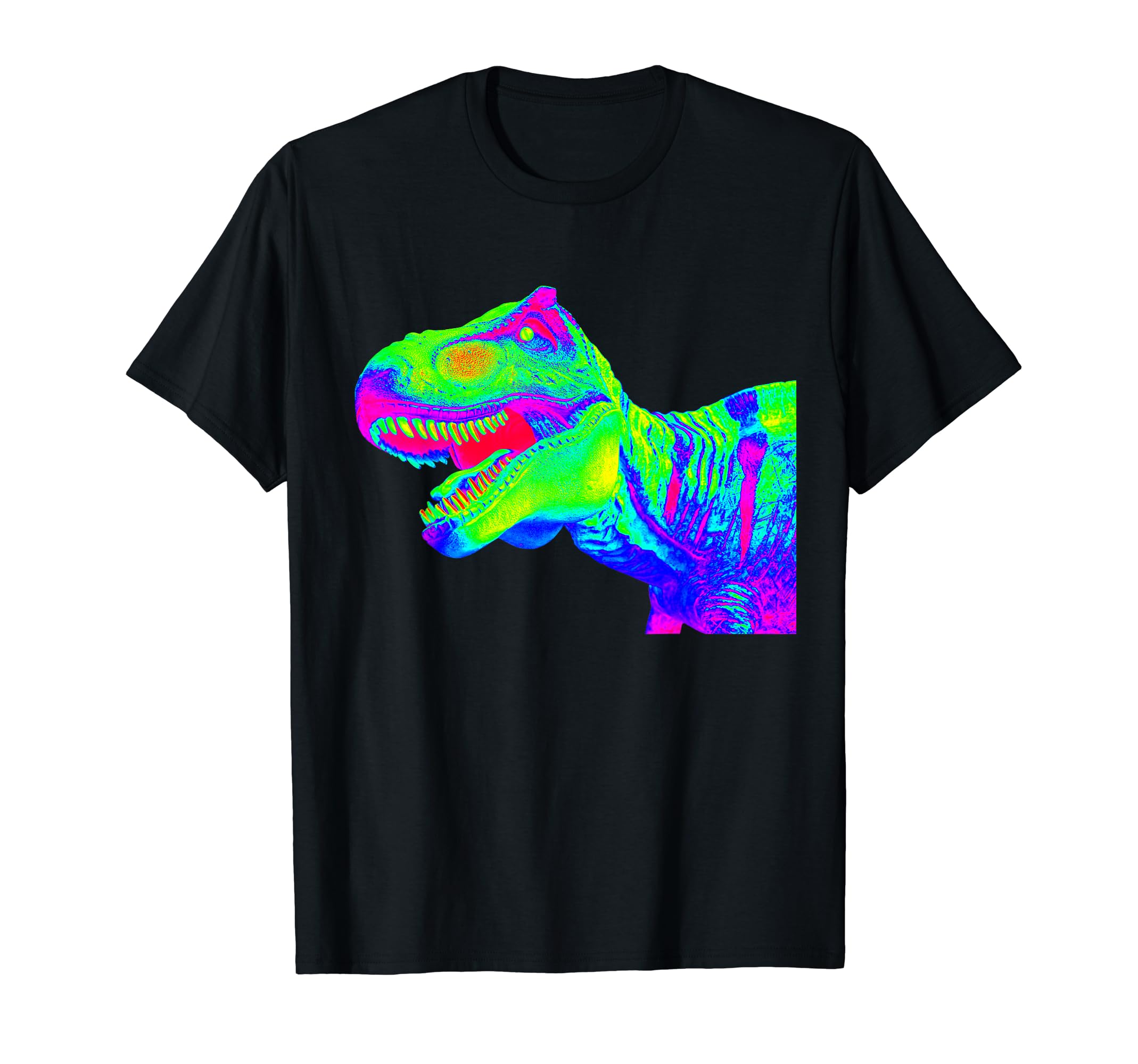 EDM Tyrannosaurus Rex | Rainbow Rave Dinosaur T-Shirt