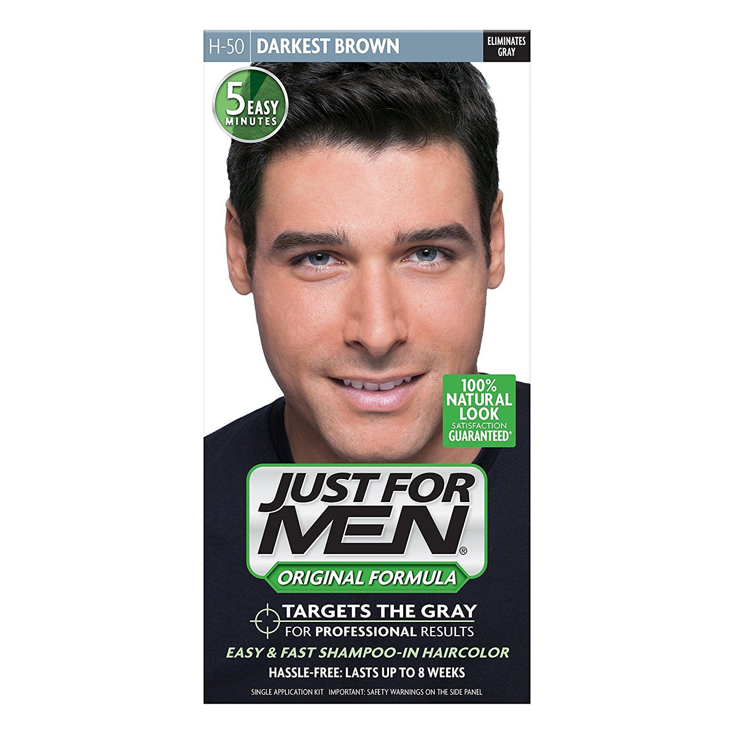 Amazon Com Just For Men Hair Color H 50 Darkest Brown 1 Each