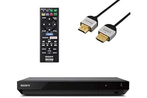 Sony UBP-X700 Streaming 4K Ultra HD 3D Hi-Res Audio Wi-Fi and Built-in Blu-ray Player with A NeeGo 4K HDMI Cable and Remote Control- Black