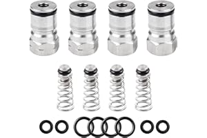 Dbgogo 2 Pairs Ball Lock Keg Post, Stainless Steel Homebrewing Beer Corny Cornelius Quick Disconnect Kegerator Gas + Liquid 1