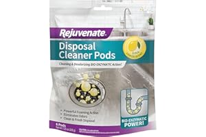 UNITED INDUSTRIES Rejuvenate Disposer and Pipe Cleaner, Lemon Scent, 6 Pods, 7.1 oz (201g)