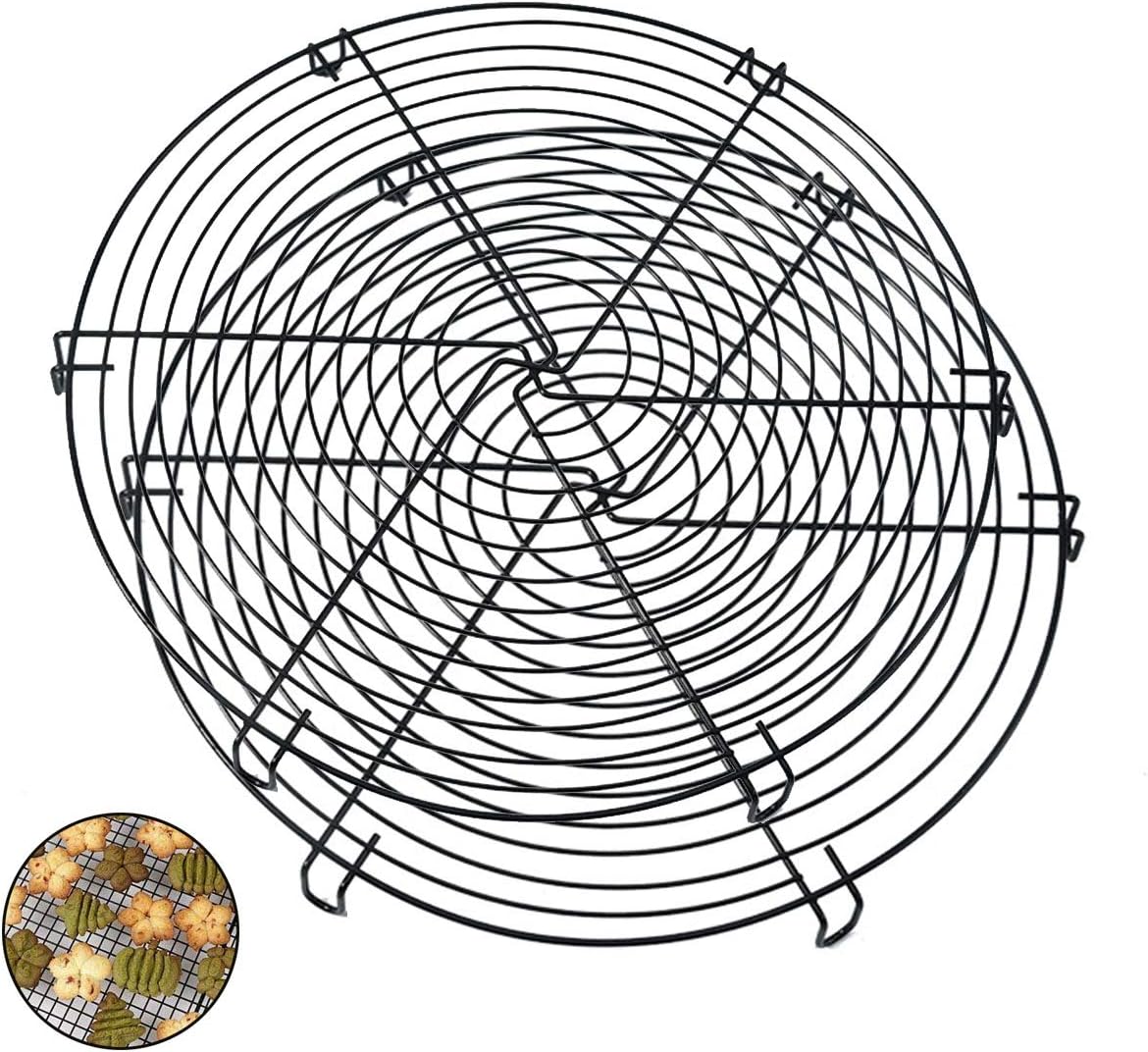 TheStriven Cooling Racks Set of 2 Round Non Stick Cooling Rack Round