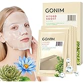 GONIM Face Mask Korean Skin Care with Hyaluronic Acid Serum, Collagen Activation, Vitamin C-Face Masks Skincare Hydration, Moisturizing Sheet Mask, Travel Essentials, Korean Face Mask 30ml x5pcs