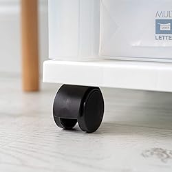 IRIS USA Plastic Drawer Storage Organizer Rolling