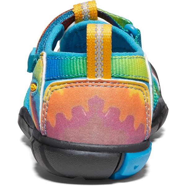 KEEN UNISEX CHILD SEACAMP 2 CNX CLOSED TOE SANDAL, VIVID BLUE/ORIGINAL TIE DYE, 13 LITTLE KID US