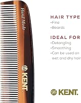 KENT Handmade Small Fine Tooth Pocket Hair Comb 13.9 cm view 6