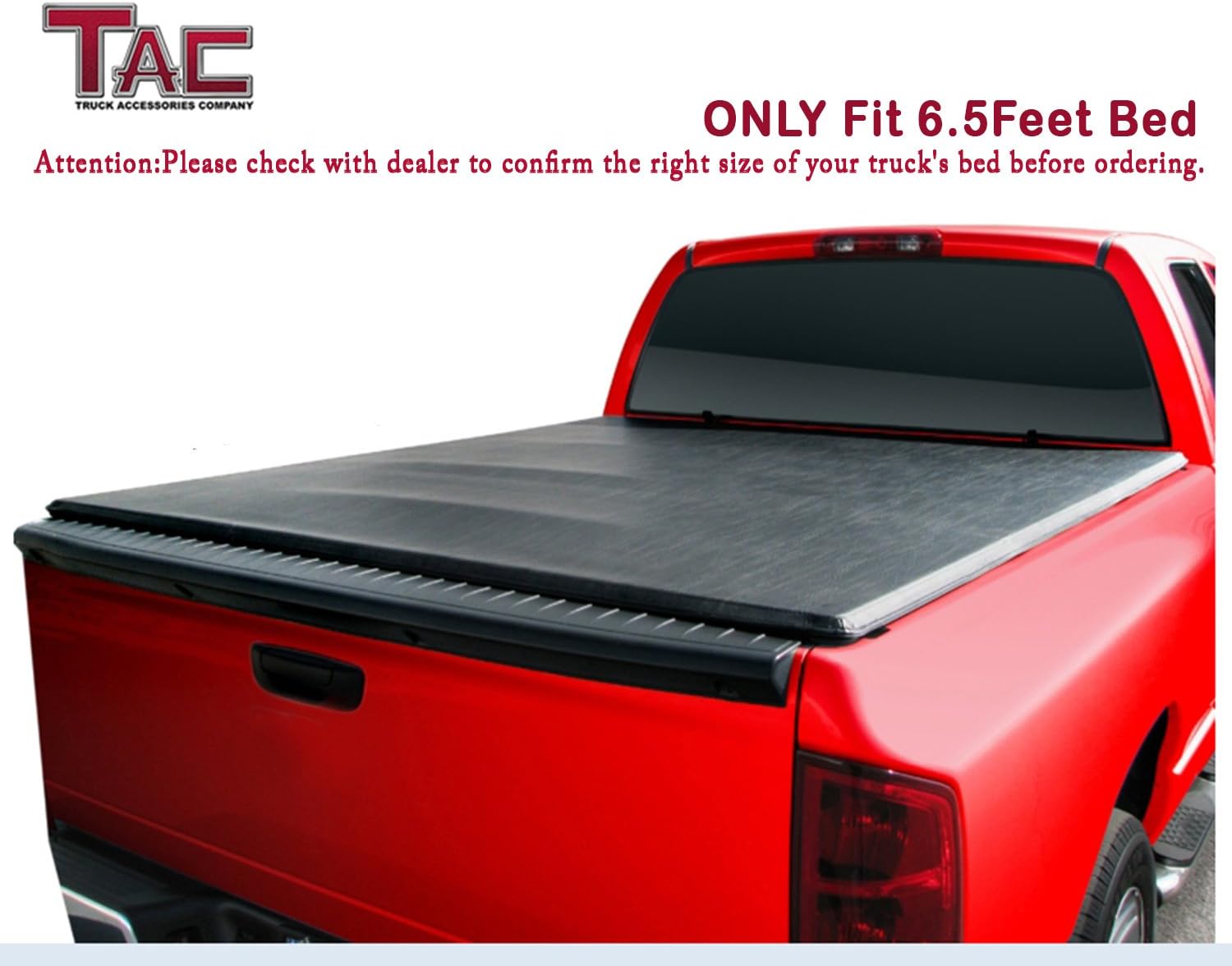 Lock Hard Solid Tri Fold Tonneau Cover For 1997 2003 Ford F 150 6 5ft Short