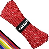 VVAAGG Reflective Paracord Rope 100FT, 7 Strand