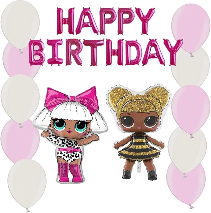 Smileh Anniversaire Decoration De Lol Surprise Dolls Banniere De Joyeux Anniversaire Suspendus Tourbillon Parti Fournitures De Lol Pour Fete Danniversaire Bannieres Cuisine Et Maison Libertywings Vn