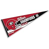 Georgia Bulldogs College Football 4 Time National Champions Pennant Banner Flag