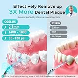 COSLUS Water Teeth Flosser Picks 4 Modes Cordless 300ml Tank IC200 view 2