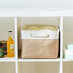 Sacyic Storage Basket Fabric Sturdy Canvas Storage