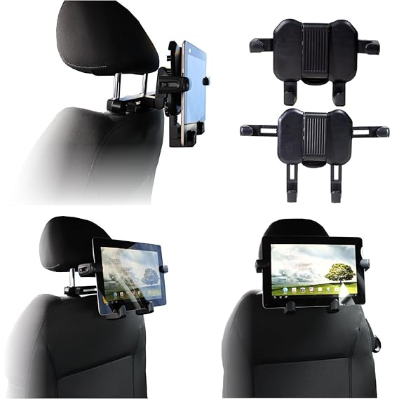 Navitech KFZ Montierung / Halterung für die Kofstütze für das Asus PadFone X / Asus Transformer Book Duet TD300 / Asus Transf
