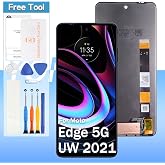 (Original) Screen Replacement for Motorola Moto Edge 5G UW 2021 XT-2141 | 6.8'' LCD Display | Black | Tools Included
