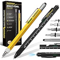 Gifts for Men Dad Him, MAFEHAN 10 in 1 Multi-Tool Pen Set, Father's Day Gifts from Son Daughter Wife, Cool Gadgets For Men, C