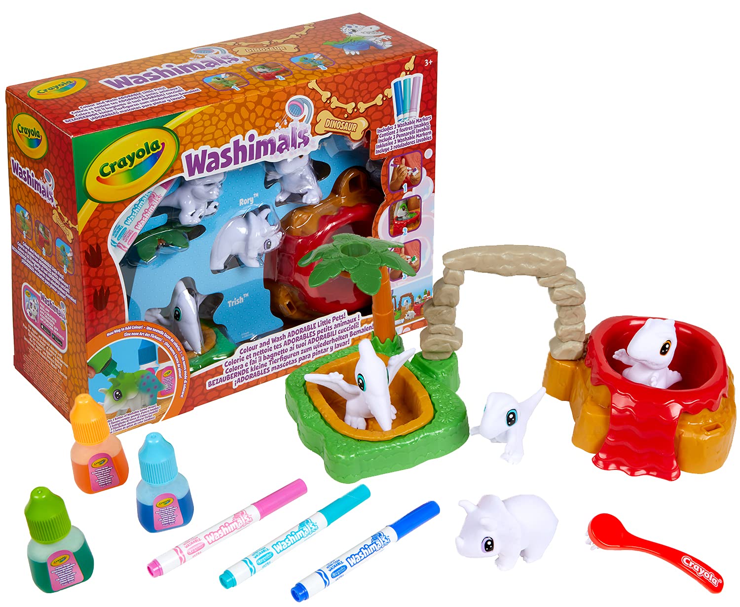 Crayola 4 Dinosaurs Colour And Wash Washimals Set Crayola