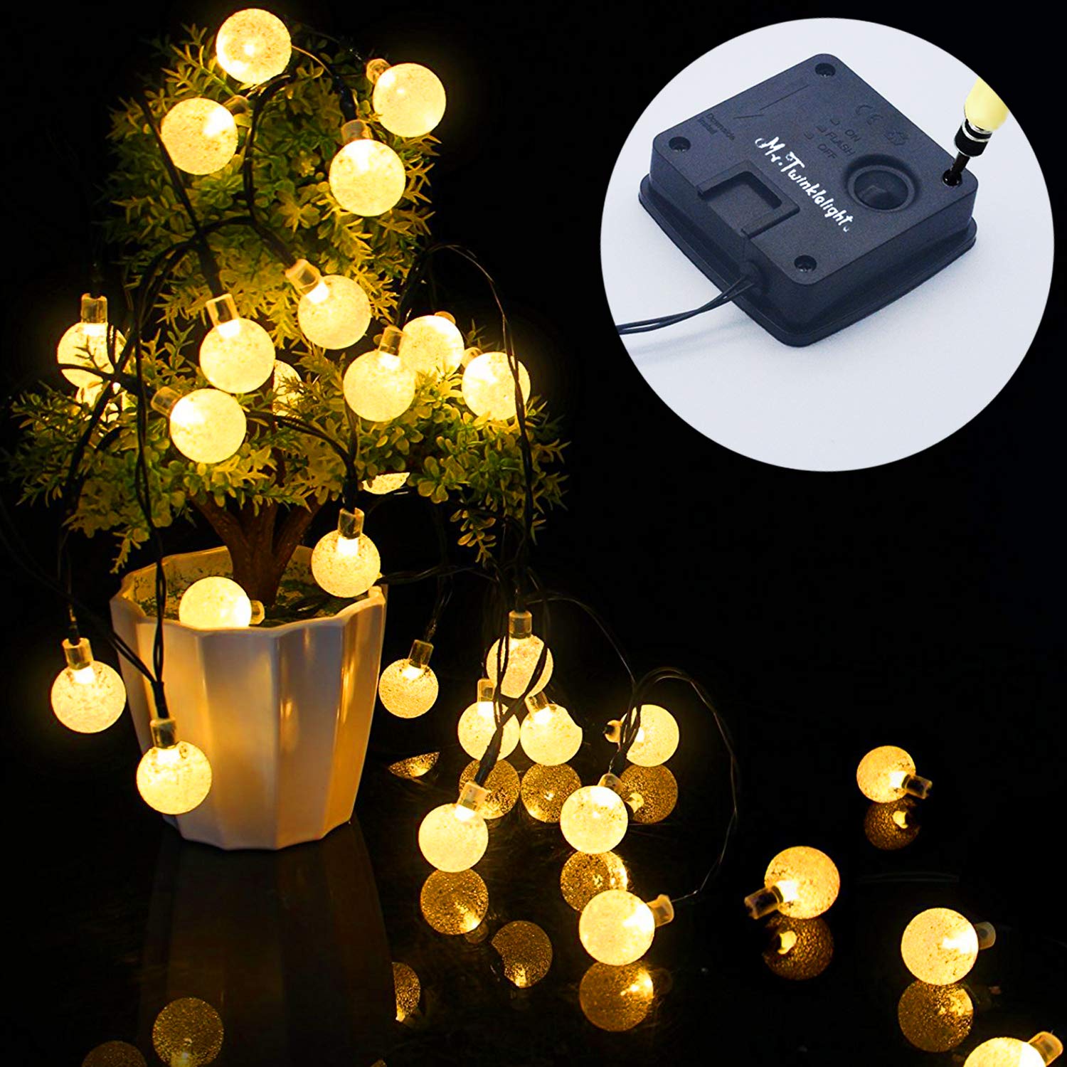 Aussenbeleuchtung 8 Modi 5 7m Ip65 Wasserdicht Kristall Kugeln