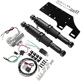 TCT-MOTORPARTS Rear Air Ride Suspension Fit for Harley Touring 1994-2025 | Fit for Bagger Road King Electra Street Road Glide; Adjustable; Fully Collapsed approx. 9.64''; fully extended 14.17''