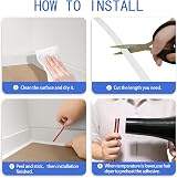 Zayejod Champagne Gold PVC Quadrant Trim 5M 12mm x 6mm Self-Adhesive view 7