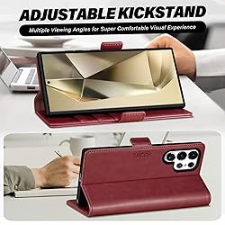 TUCCH Case Compatible with Galaxy S25 Ultra, Wallet