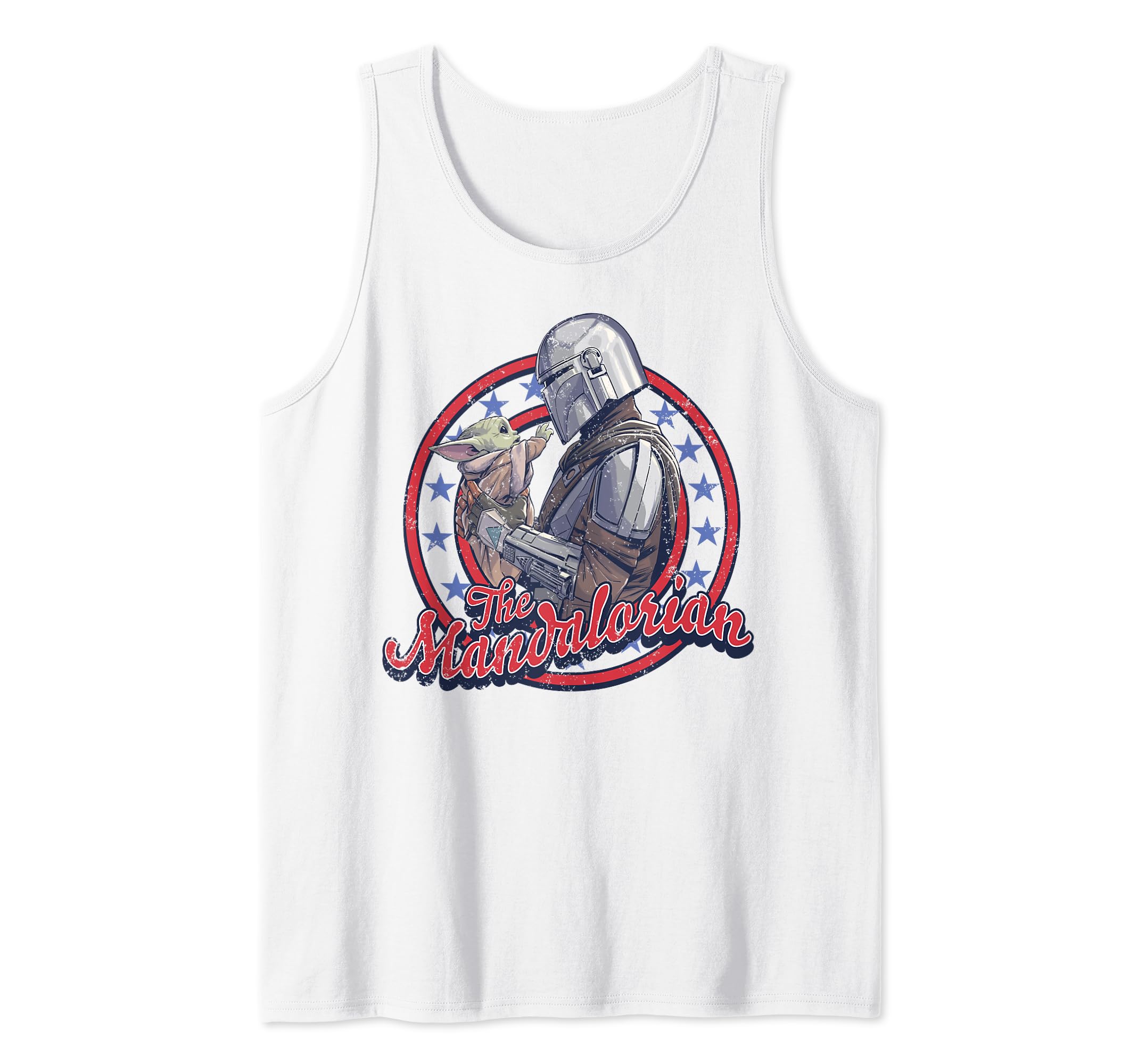 Star Wars: The Mandalorian Fourth Of July Mando & Grogu Tank Top