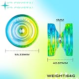 MAGICYOYO Crystal Yoyo K2 Blue Yellow Dual Purpose 2 in 1 Beginner to Expert view 9