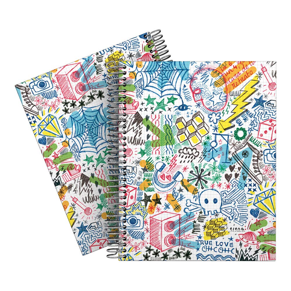 A5 Grid Pad 5 mm Hardcover 90 Hj Scribbles Elena Corredoira