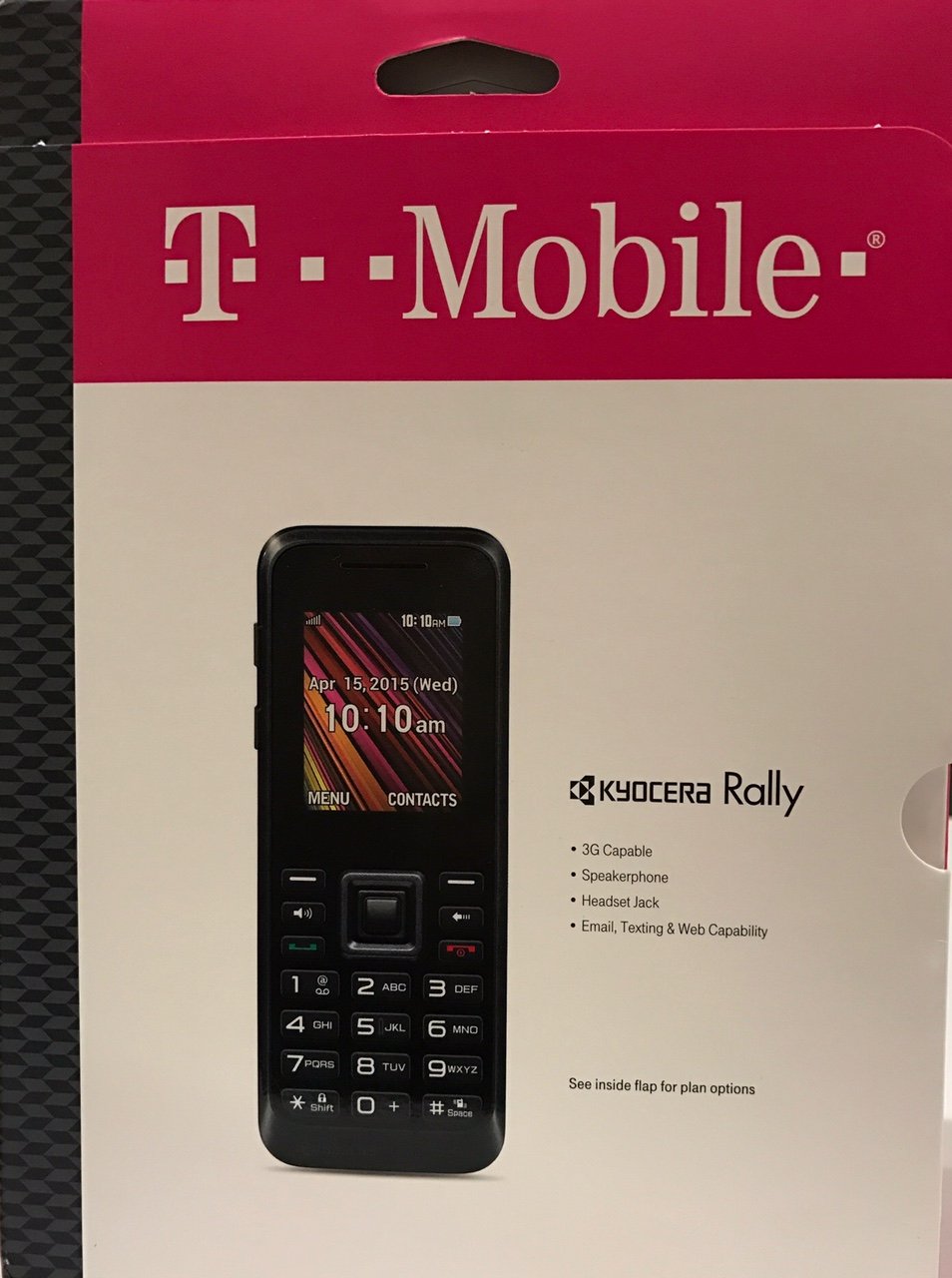 Amazon.com: T-Mobile Simply Prepaid Kyocera Rally 3G: Cell Phones &  Accessories