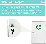 Reliance Medical Sofia Locking Wall Cabinet White First Aid Medicine Cabinet view 3
