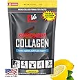 PhysiVantage Supercharged Collagen Peptides Powder - Hydrolyzed Collagen for Joint, Tendon, Ligament, & Skin Health - Lemon Honey Tea, Keto, Paleo, 16oz | Enhanced with Vitamin C, BCAAs, Grass-Fed