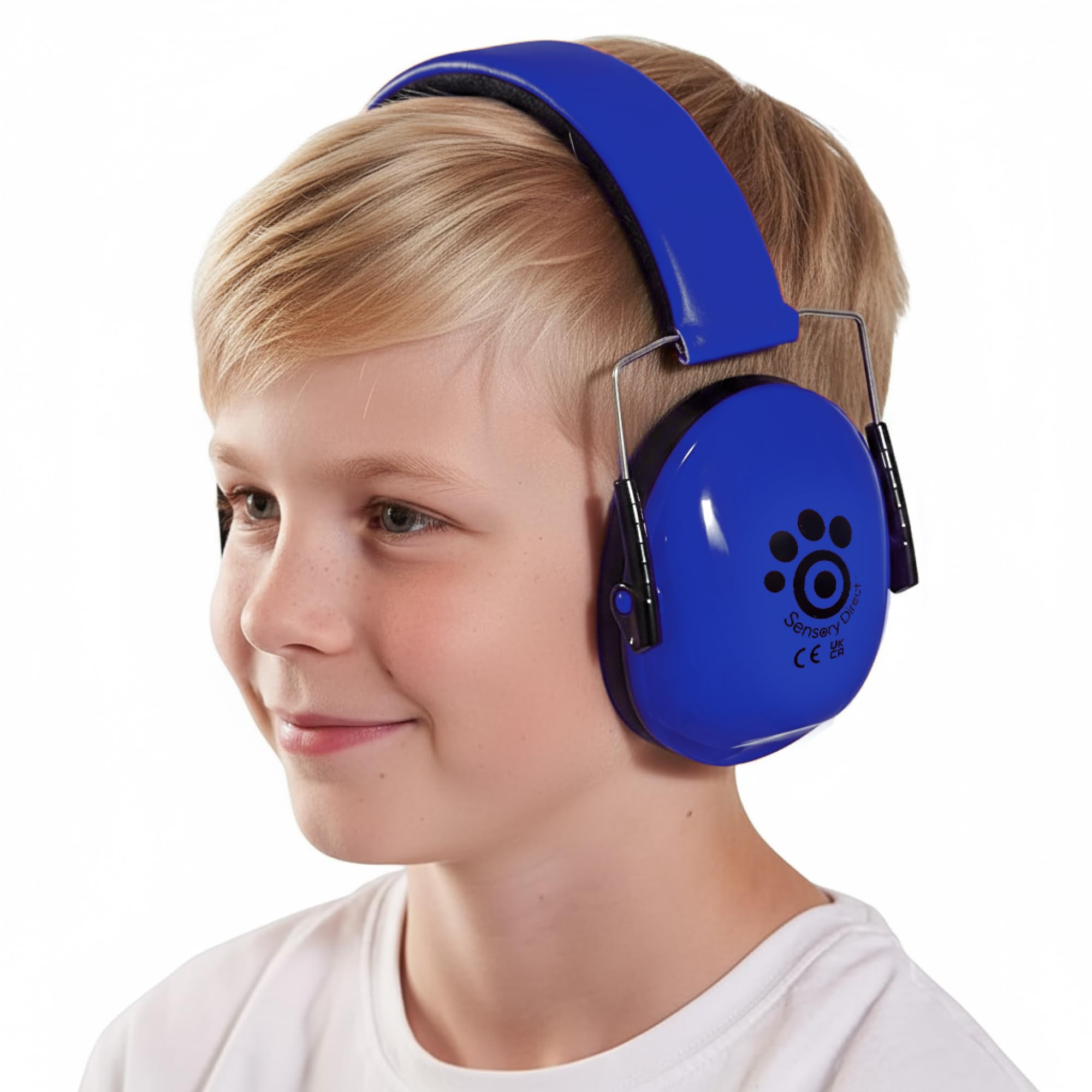 Sensory Direct Ear Defenders - Dark Blue | Noise Cancelling Compact Headphone & Protection for Kids & Adults with Sensory Integration | For Autistic Individuals, ASD, Aspergers, Processing Disorders