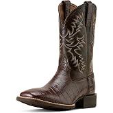 ARIAT mens Sport Latigo Wide Square Toe Cowboy Boot