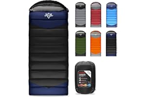 ETGLCOZY Sleeping Bag for Adults Cold Weather & Warm, Lightweight Backpacking Camping Hiking Essentials Gear for Kids 10-12 Girls Boys Compact w/Compression Sack Indoor Outdoor Sleep Must Haves