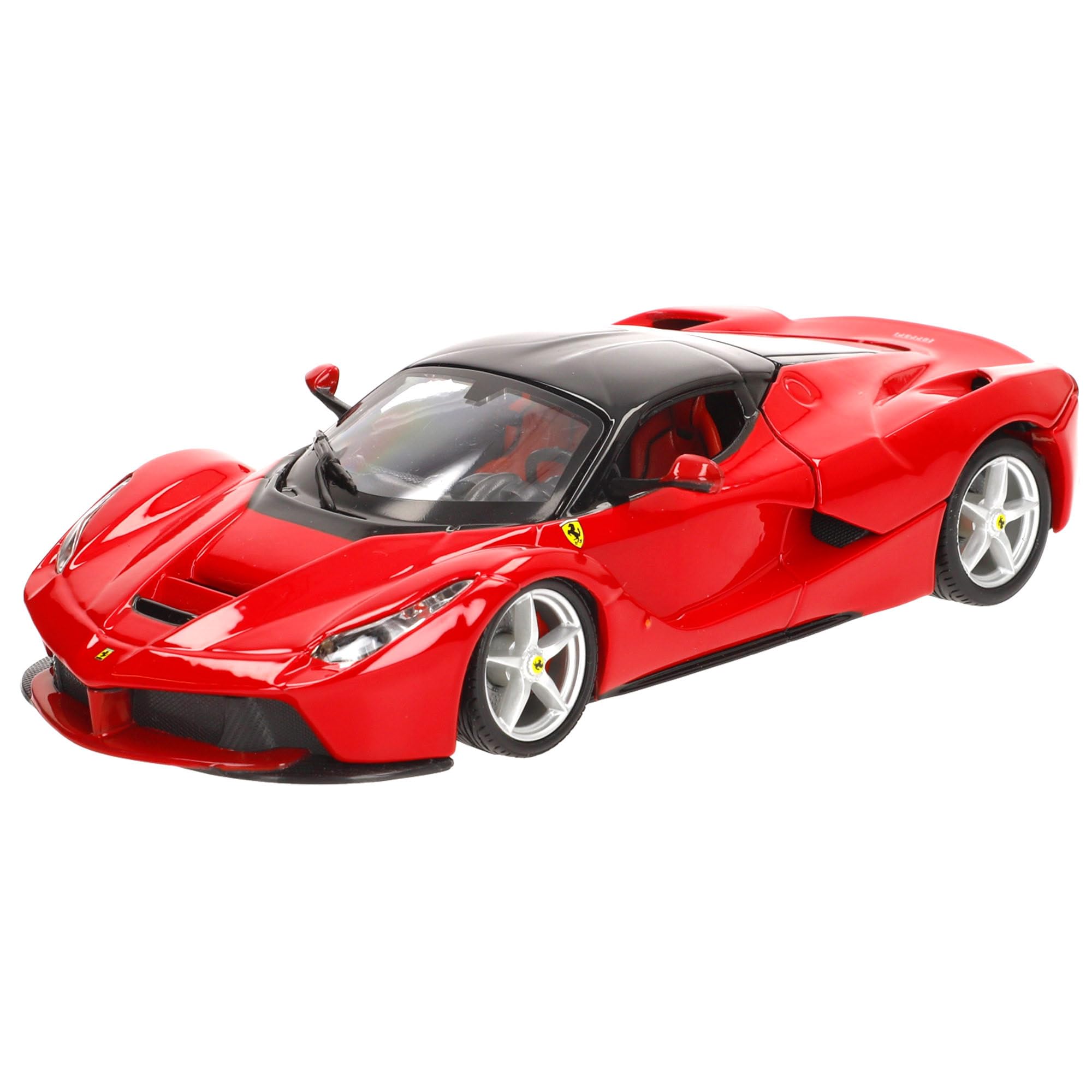 Bburago - Ferrari LaFerrari Red, 1:24 Scale Diecast Car, Detailed Italian Hypercar Replica, Opening Boot, Officially Licensed by Ferrari, Recommended Age 3+ Years — image 1
