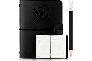 Yexiya Golf Scorecard Book with Pencil Leather Golf Journal Scorecard Holder Accessories Notebook Log Book Pocket Scorebook Gifts for Men Golfers, Sports and Outdoor Club Accessories