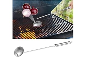 SOLLDGT Onion Holder Grill Brush, BBQ Grill Brush Bristle Free for Outdoor Grill, Grill Cleaning Brush Tools for Blackstone Charcoal Grills Gas Grills, Grill Cleaner Brush BBQ Grill Accessories
