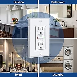ELECTECK 20 Pack GFCI Outlets 15 Amp, Tamper