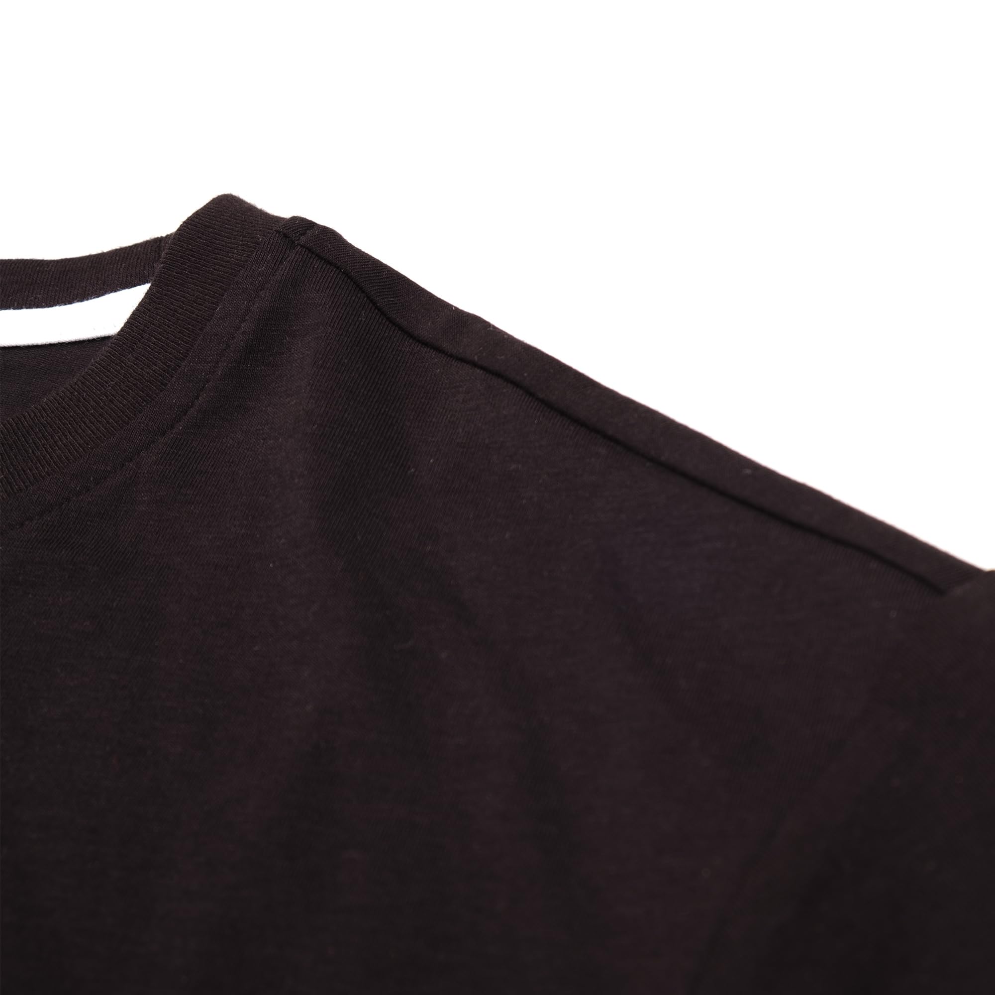 Kenneth Cole REACTION Mens T-Shirt Pack of 3 - UPF 50+ Cotton/Spandex Jersey Slim Fit Black T Shirts for Men (Black, Medium)