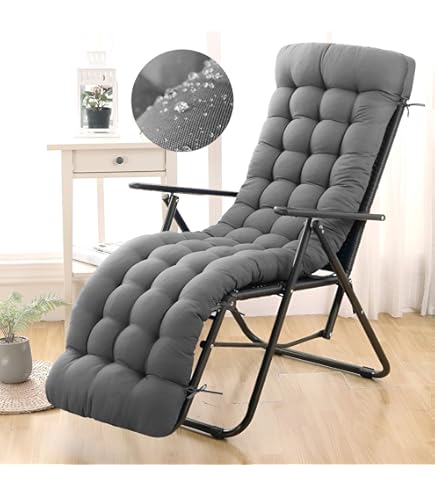 Cojín Para Silla De Jardín Con Respaldo Alto Nils Color Topo - Aprox