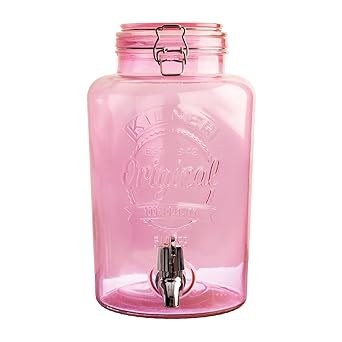 Kilner Vintage dispensador de Bebidas, rosa, 19 x 25 x 30 cm, 5 L