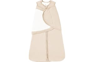 TOTBASIC Newborns Swaddle Sleep Sack 0–3 Months, 1.0 TOG Baby Blanket for Newborns, Soft Sleeping Bag for Infants