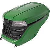 HECASA Hood Kit Compatible with John Deere X300 X304 X310 X320 X350 X370 | Complete Side Upper Front; Compatible with John Deere X300 X304 X310 X320 X350 X370 X384 X394; Replacement for AUC13489