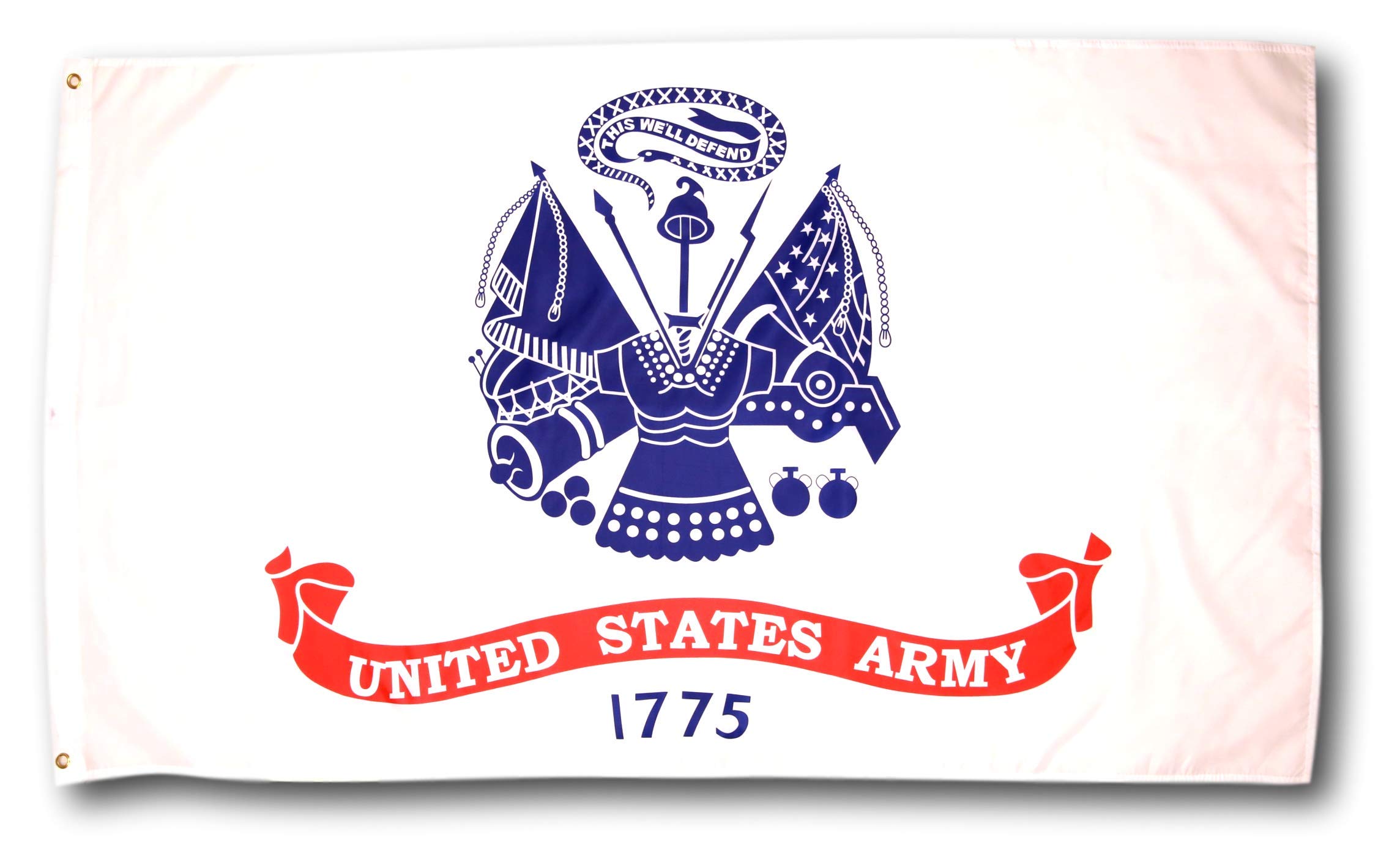 Photo 1 of Army Flag 3x5 with Two Brass Grommets 100% Polyester Fabric and Double Stitched Edges 3x5 Army Flag US Army Flag 3x5 Military Flag Army Flags 3x5 3x5 Flag of the US Army