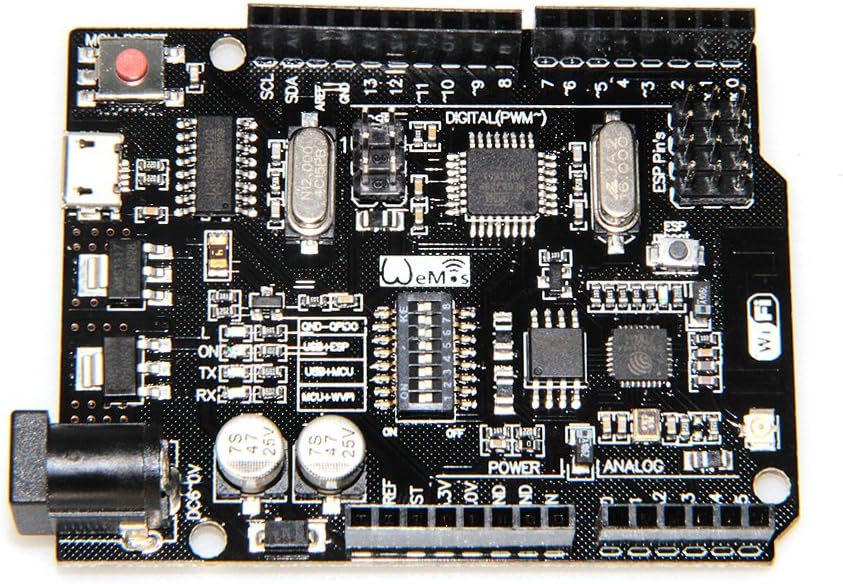 UNO+WiFi R3 ATmega328P+ESP8266 (32Mb memory), USB-TTL CH340G. Compatible for Arduino Uno, NodeMCU, WeMos ESP8266