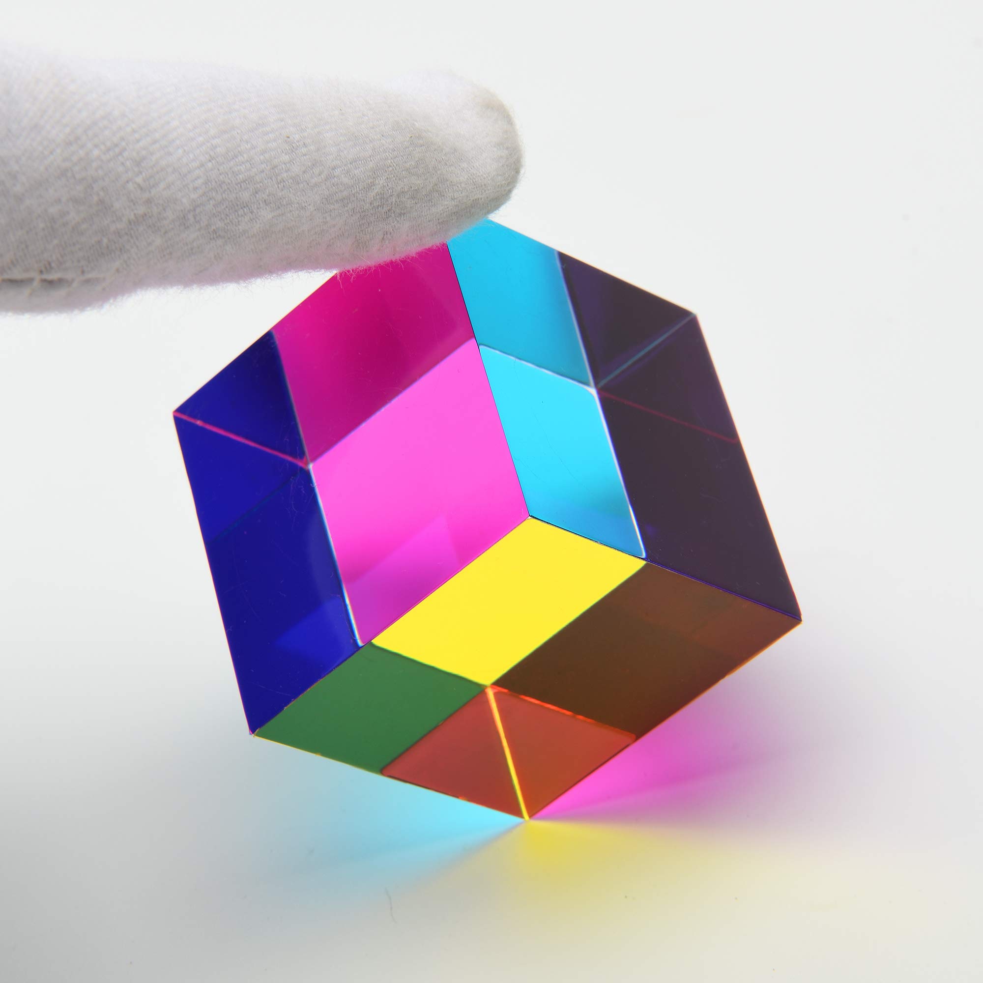 CMY Mixing Color Cube, Prisma Cubo Acrilico Da 50 Mm (2