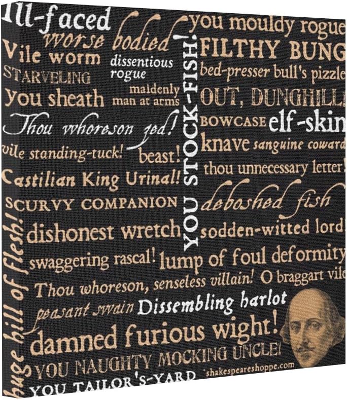 Butter Tisse Canvas Images Shakespeare Insults Collection Transfer Photos To Canvas