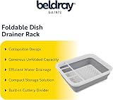 Beldray Collapsible Dish Drainer with Cutlery Divider Grey view 2