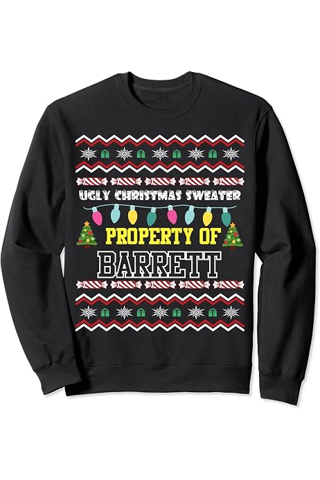 Amazon.com: Personalized First Name Alberto Ugly Christmas Sweater Desig  Sweatshirt : Clothing, Shoes u0026 Jewelry